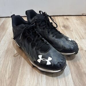 Under Armour Men Cleat Sz 8.5 Spotlight Select Mid MC Football Black 3022775-001